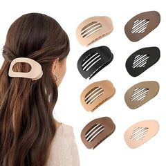 GANINMEETYI clip plano mate 8 piezas, sujeción estable para cabello grueso durante todo el día.