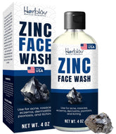 Botella de limpiador facial Ganskin con zinc y espuma suave.
