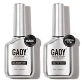 GAOY base cristal 16ml en botella, brillo uniforme para manicura duradera