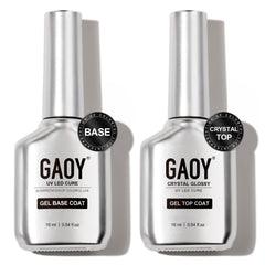 GAOY base cristal 16ml en botella, brillo uniforme para manicura duradera