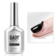 GAOY base gel desprendible claro, retirada fácil sin dañar la uña.