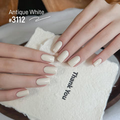 GAOY Gel Beige White, curado con UV en 60 segundos para secado rápido.