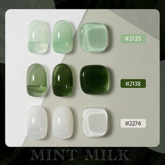GAOY frasco de gel para uñas 16 ml en color Menta Leche.