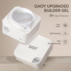 GAOY builder gel brush included for precise at-home application.