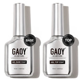 GAOY capa base Gel Cristal de 16 ml para base duradera