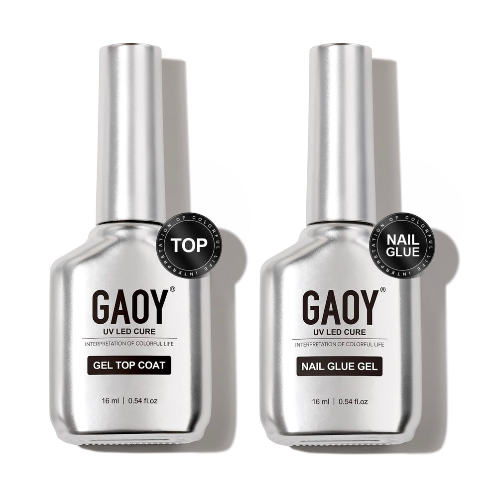 GAOY gel capa superior 16 ml: acabado transparente y brillo cristalino para uñas pulidas.
