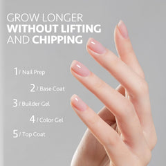 GAOY curado UV 60s para uñas transparentes, acabado profesional