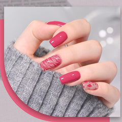 GAOY gel rosa Berry Pink, curado en luz UV en 60 segundos.
