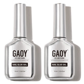 GAOY dos botellas de gel para uñas 16 ml, extensión rápida