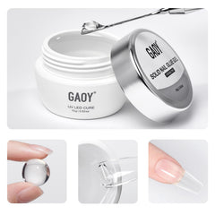GAOY gel sólido para uñas: envase de 15 g para fijación duradera