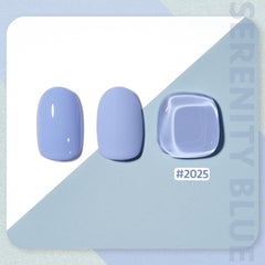 GAOY esmalte gel azul curado con lámpara ultravioleta para secado rápido.