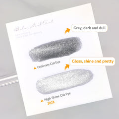 GAOY esmalte gel brillo holográfico plateado para uñas con destellos