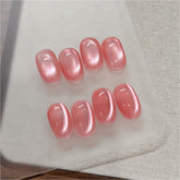 GAOY esmalte gel ojo de gato rosa coral, brillo elegante para uñas duraderas.