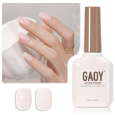 GAOY gel nude translucido en el bote para un acabado elegante en casa
