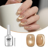 GAOY Jelly Gold Esmalte Gel frente de botella para ver brillo dorado y efecto ojo de gato