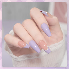 GAOY esmalte gel lila pastel curado en 60 segundos bajo lámpara ultravioleta