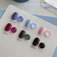GAOY esmalte gel morado brillo para uñas