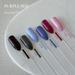 GAOY esmalte gel morado mate para looks invernales