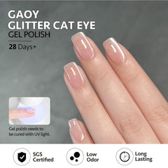 GAOY acabado holografico realza uñas con brillo duradero
