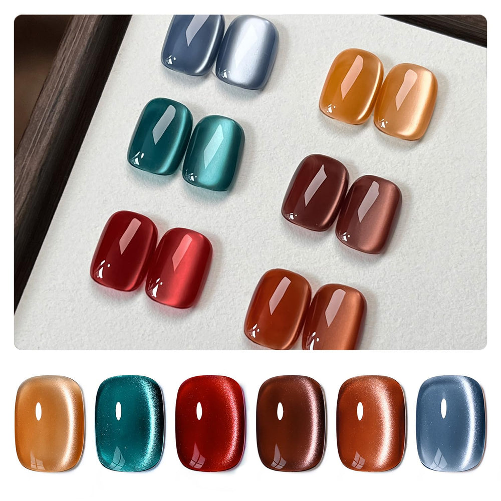 El esmalte GAOY ojo de gato Rojo: acabado brillante y duradero para uñas.