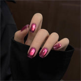 GAOY esmalte gel ojo-gato rosa intenso con brillo translúcido