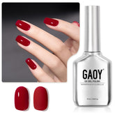 GAOY esmalte gel rojo carmín 1201 en frasco 16 ml para manicuras duraderas