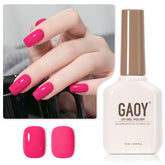 GAOY Esmalte en gel Rosa 2040 en botella, color intenso para uñas