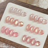 GAOY esmalte gel rosa suave con efecto ojo de gato para uñas elegantes.