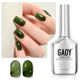 GAOY Jelly Gel para Uñas verde Everglade en botella, ideal para empezar en casa.