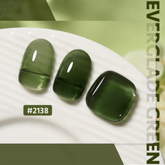 GAOY Jelly Gel para Uñas, muestra translúcida verde para tono suave.