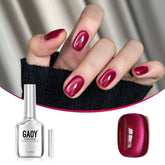 GAOY esmalte ojo de gato: botella con brillo iridiscente para uñas.