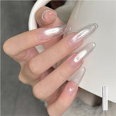 GAOY esmalte de gel ojo de gato plateado para uñas brillantes