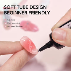 GAOY Gel 3D para uñas, ideal para modelado y pintura de arte.