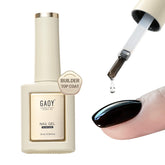 GAOY Builder Top Coat Gel: botella de 16 ml para brillo duradero en uñas de gel.