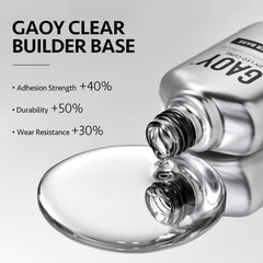 GAOY gel constructor claro con diseño cromado, aspecto moderno