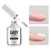 GAOY gel constructor uñas blanco lechoso en botella, uso casero seguro.