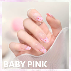 GAOY gel pastel rosa: curado rápido en lámpara UV-LED.