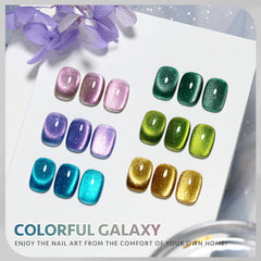 GAOY Gel uñas ojo de gato colorido para efectos holográficos