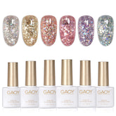 GAOY Glitter Pink Nail Polish for a shimmering at-home manicure