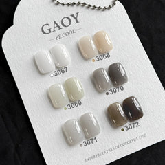 GAOY Jelly color transparente-2: verde suave para un look natural.