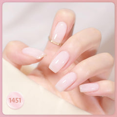 GAOY Jelly Gel set blanco para un acabado limpio y pulido.