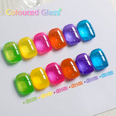 GAOY Jelly Neon Gel esmalte rosa translúcido para uñas, crea capas suaves