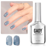 GAOY Jelly Nude Blue: frasco de esmalte translúcido para uñas con acabado jelly