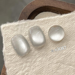 GAOY Jelly Silver Cat Eye, brillo holográfico para uñas vistosas.