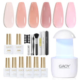 GAOY kit de uñas con gel para empezar en casa y obtener resultados.