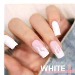 GAOY laca gel blanco 1002 en curado con luz ultravioleta o LED.