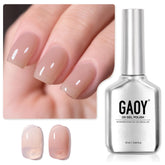 GAOY laca gel nude Cappuccino en botella de 16 ml lista para uñas en casa
