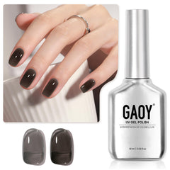 Gaoy Jelly Nude, botella 16ml transparente para capas suaves.