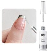 GAOY Lápiz de gel plateado espejado para uñas, acabado espejo llamativo.