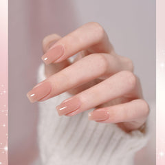 GAOY Nude Jelly Gel Transparente Base, prepara uñas lisas para color.